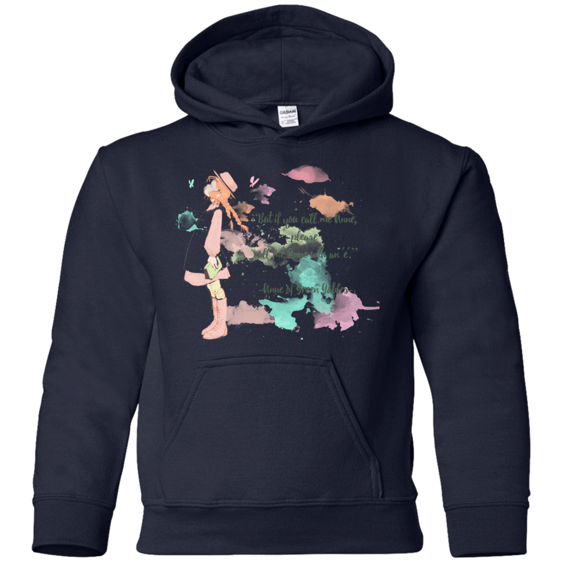 Sweatshirts Navy / YS Anne of Green Gables 4 Youth Hoodie