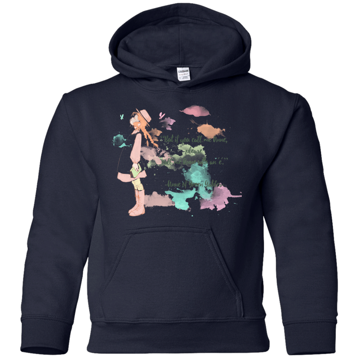 Sweatshirts Navy / YS Anne of Green Gables 4 Youth Hoodie