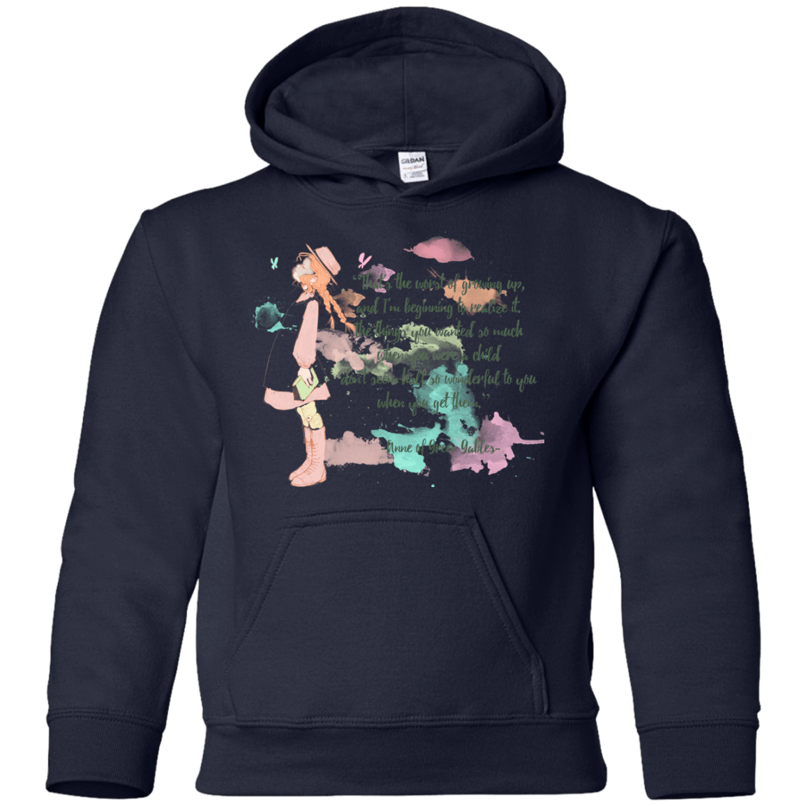 Sweatshirts Navy / YS Anne of Green Gables 5 Youth Hoodie