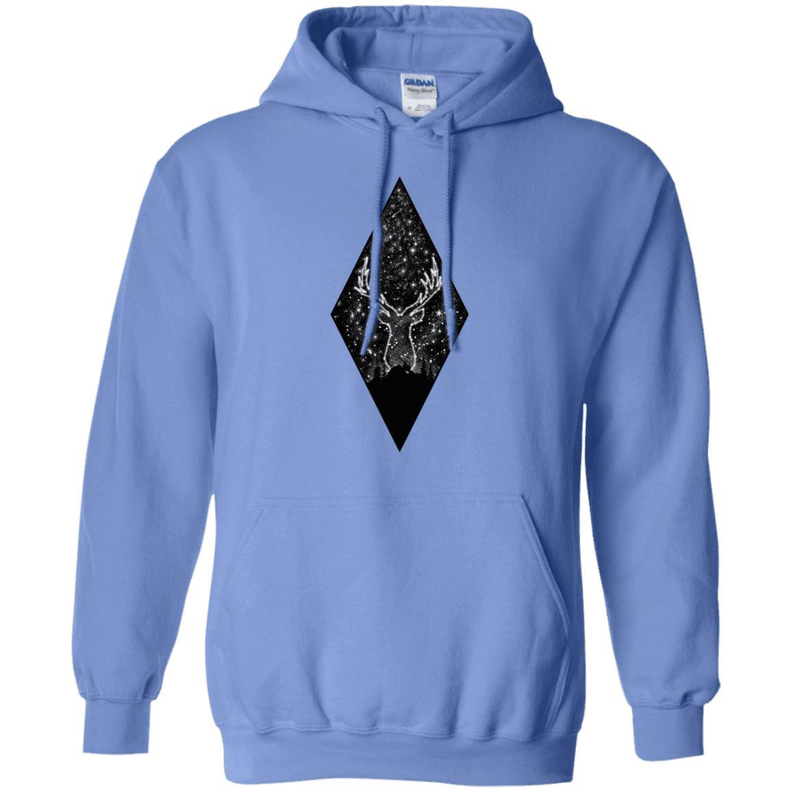 Sweatshirts Carolina Blue / S Antler Stars Pullover Hoodie