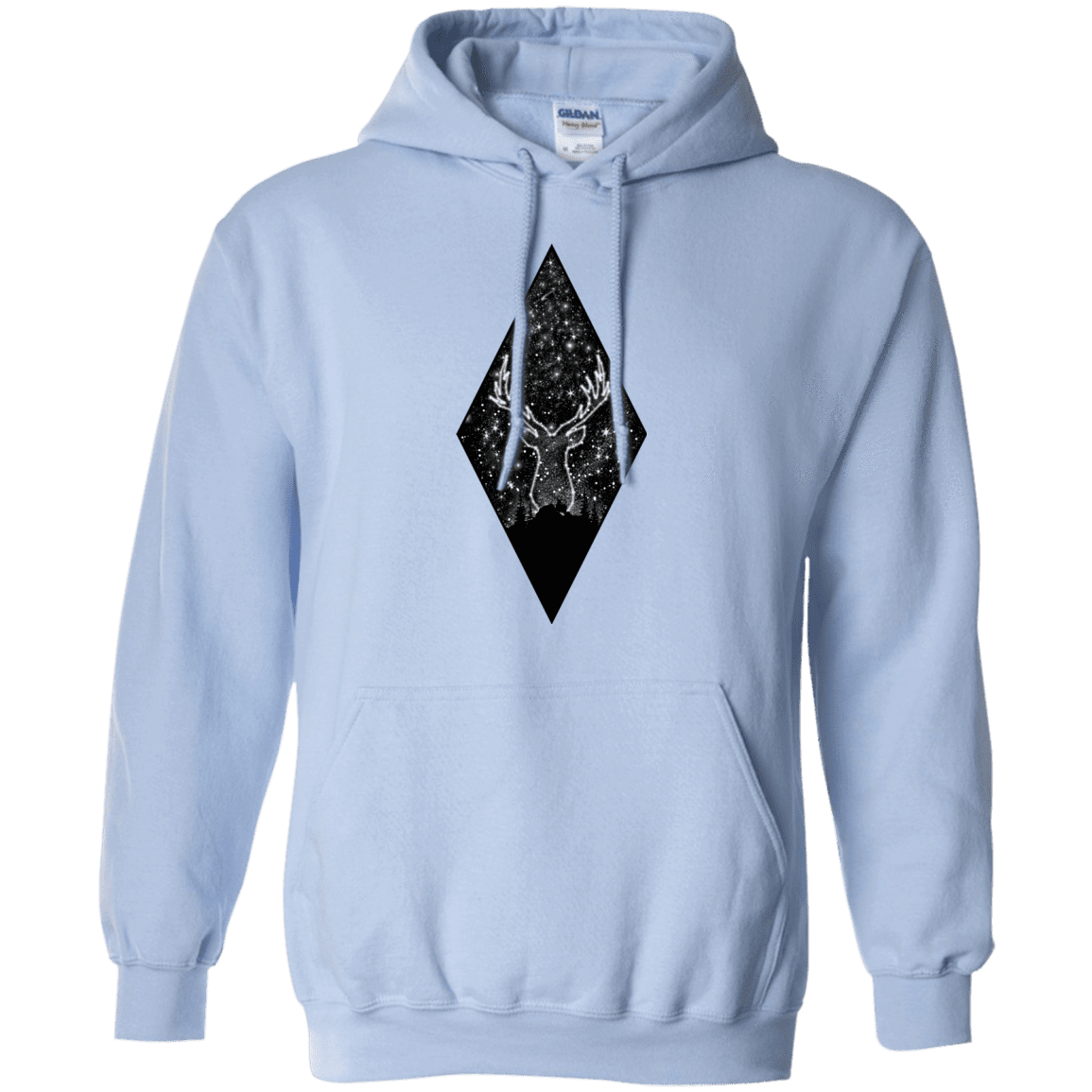 Sweatshirts Light Blue / S Antler Stars Pullover Hoodie