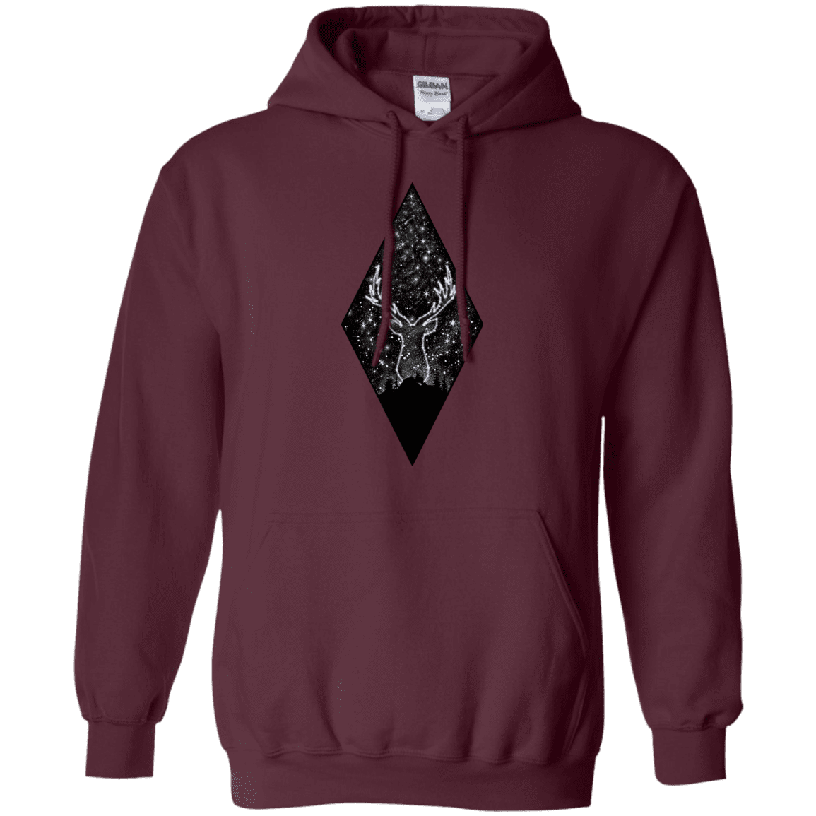 Sweatshirts Maroon / S Antler Stars Pullover Hoodie