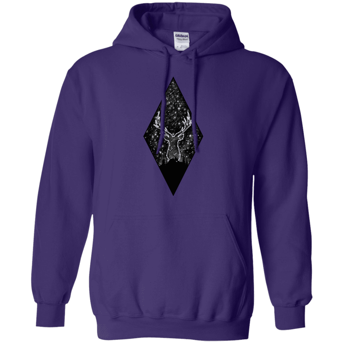 Sweatshirts Purple / S Antler Stars Pullover Hoodie