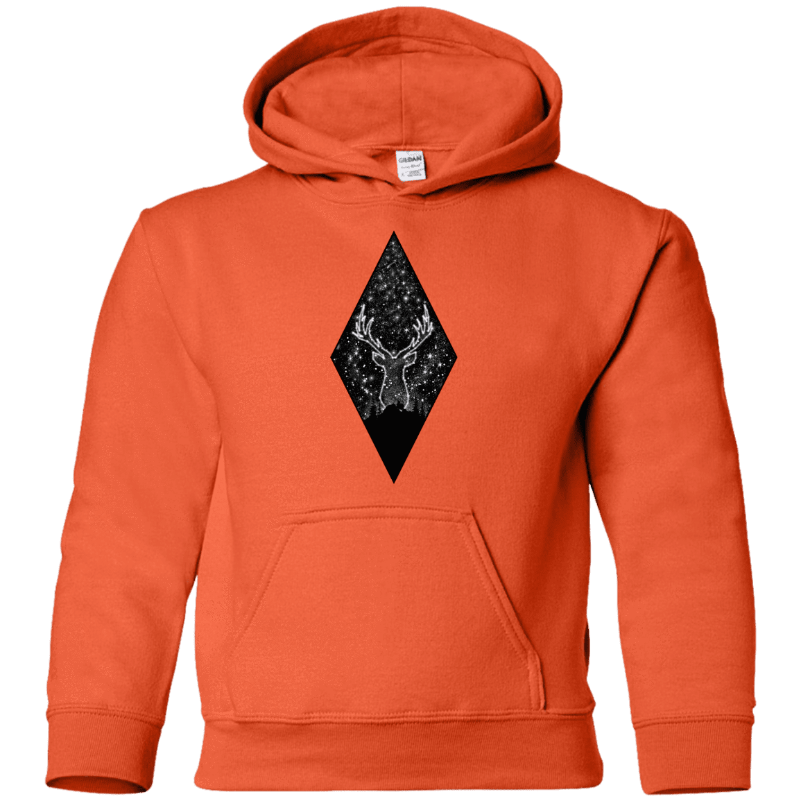 Sweatshirts Orange / YS Antler Stars Youth Hoodie