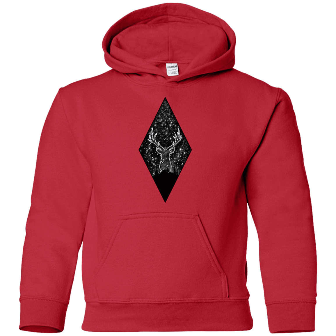 Sweatshirts Red / YS Antler Stars Youth Hoodie