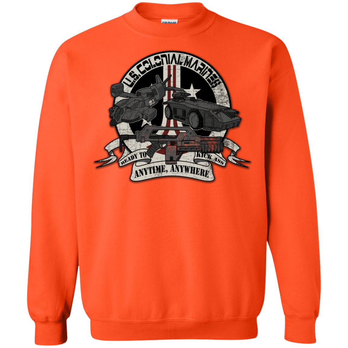 Sweatshirts Orange / Small Anytime Anywhere Crewneck Sweatshirt