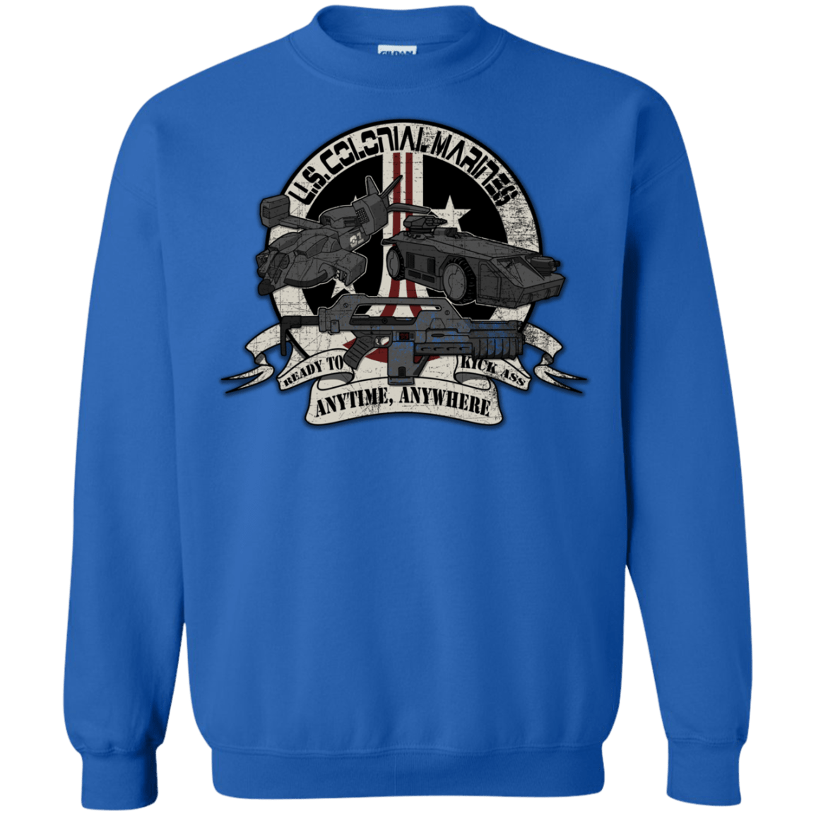 Sweatshirts Royal / Small Anytime Anywhere Crewneck Sweatshirt