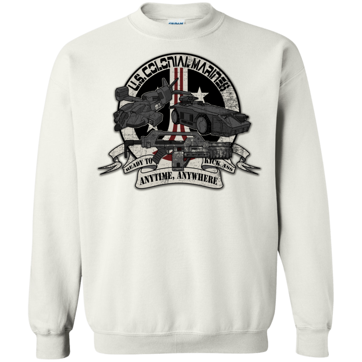 Sweatshirts White / Small Anytime Anywhere Crewneck Sweatshirt