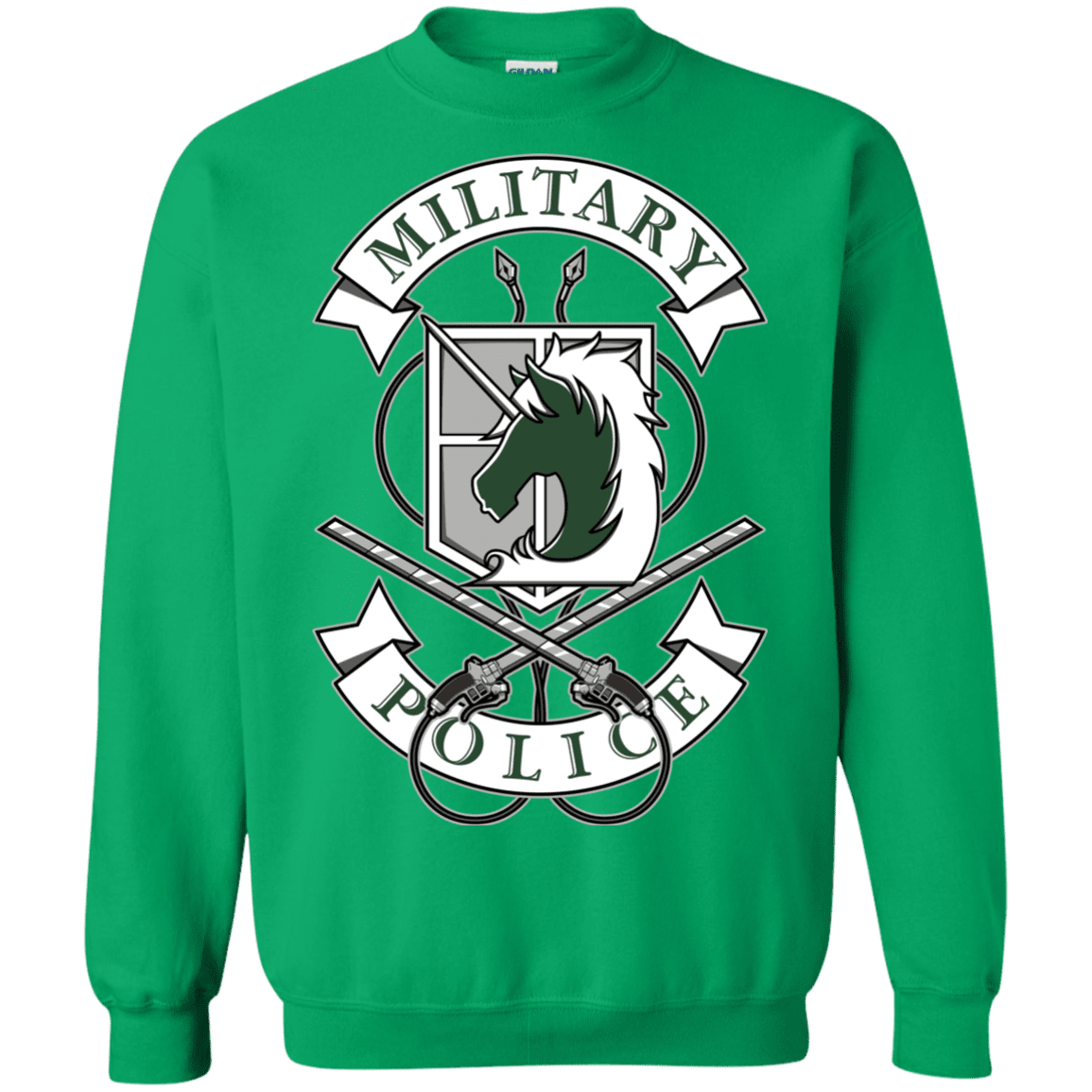 Sweatshirts Irish Green / S AoT Military Police Crewneck Sweatshirt