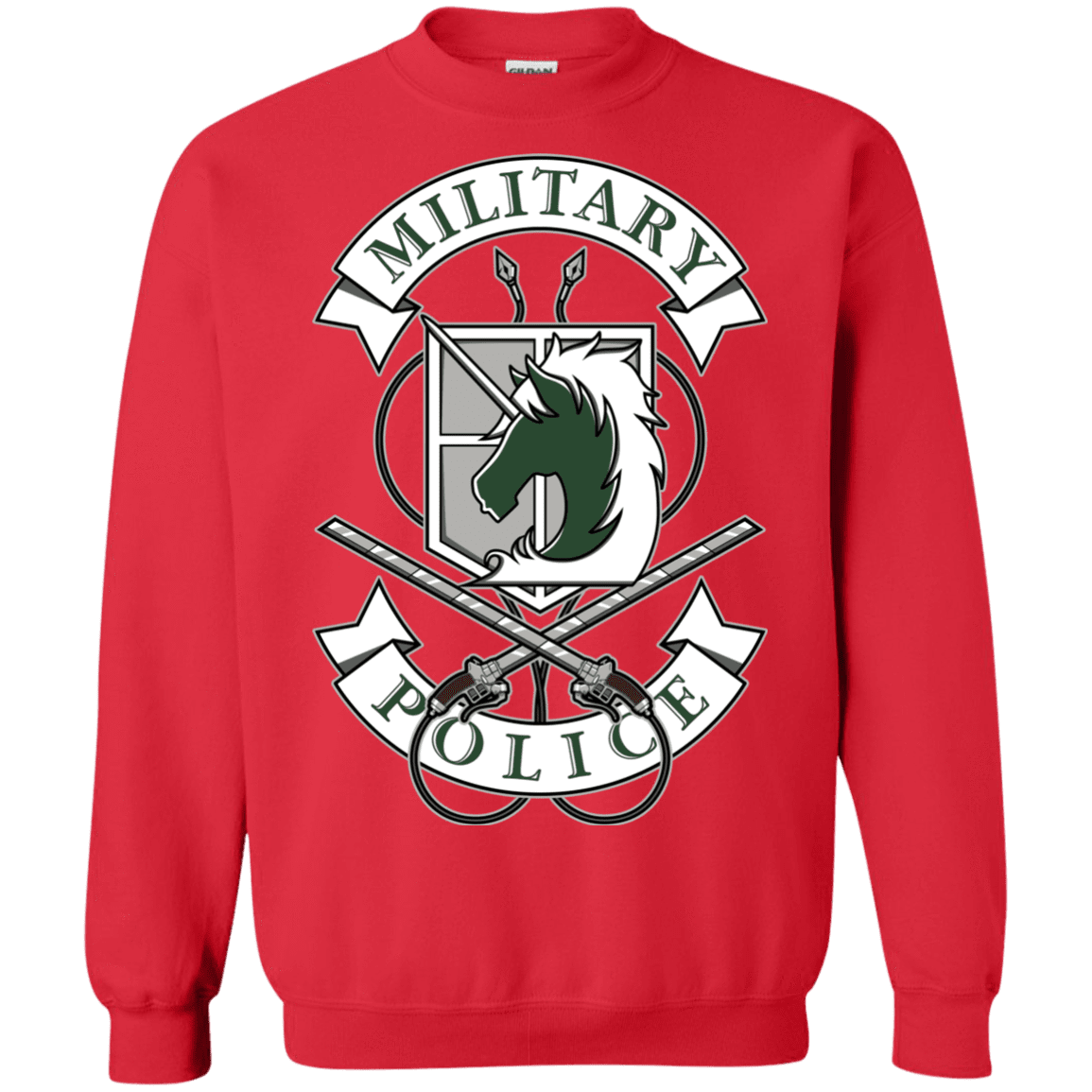 Sweatshirts Red / S AoT Military Police Crewneck Sweatshirt