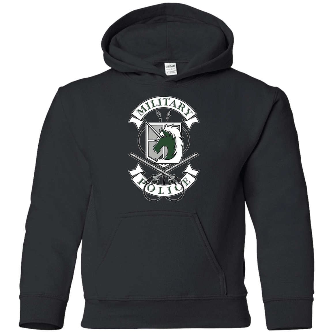 Sweatshirts Black / YS AoT Military Police Youth Hoodie