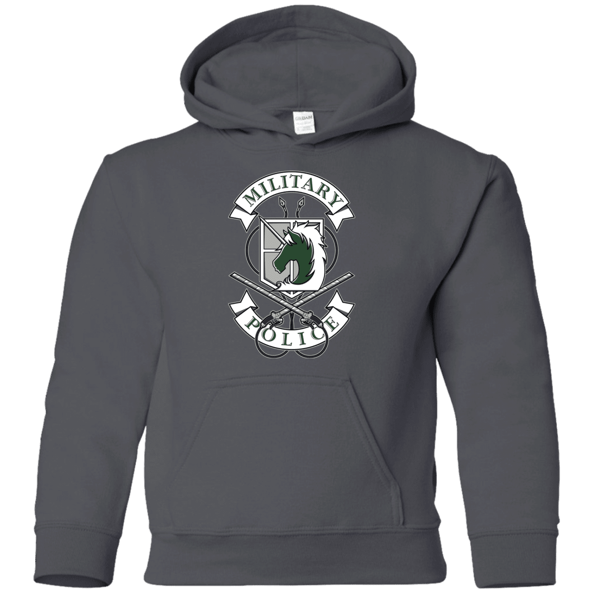 Sweatshirts Charcoal / YS AoT Military Police Youth Hoodie