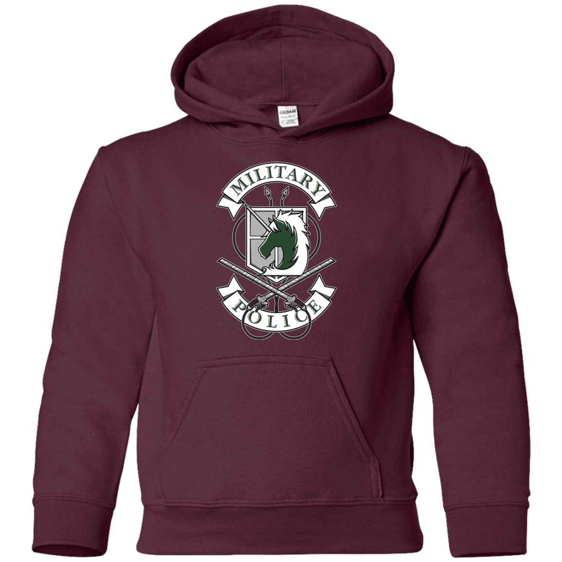Sweatshirts Maroon / YS AoT Military Police Youth Hoodie