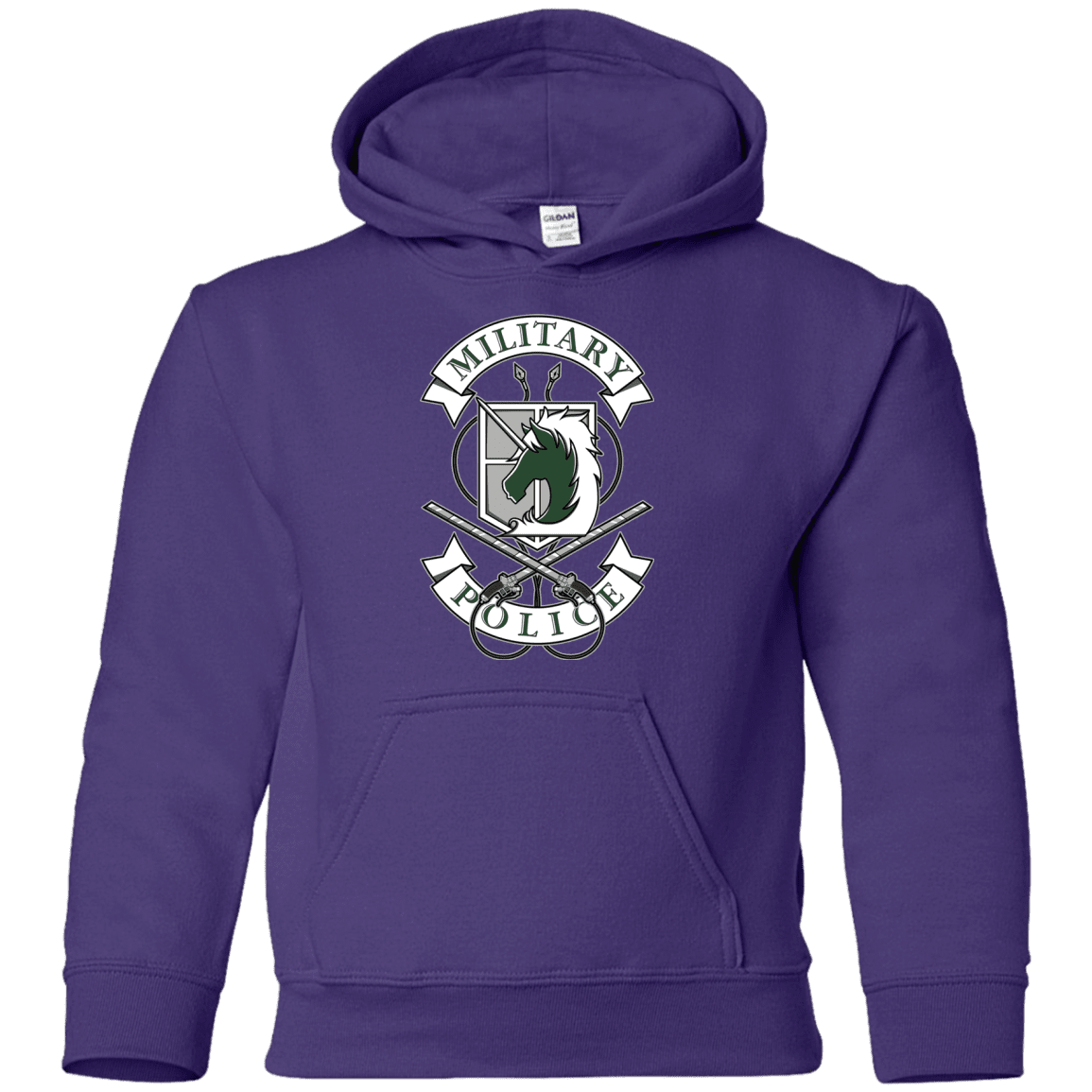 Sweatshirts Purple / YS AoT Military Police Youth Hoodie