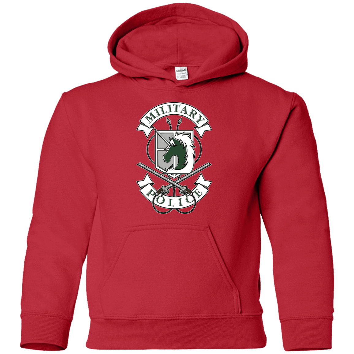 Sweatshirts Red / YS AoT Military Police Youth Hoodie