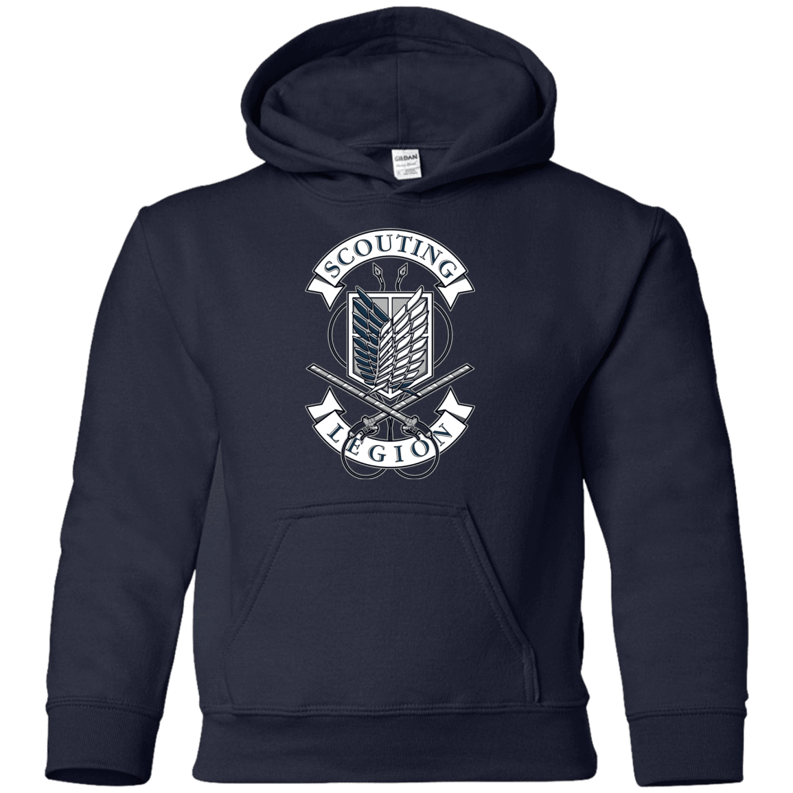 Sweatshirts Navy / YS AoT Scouting Legion Youth Hoodie