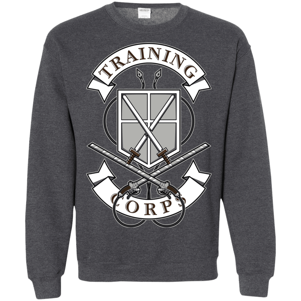 Sweatshirts Dark Heather / S AoT Training Corps Crewneck Sweatshirt