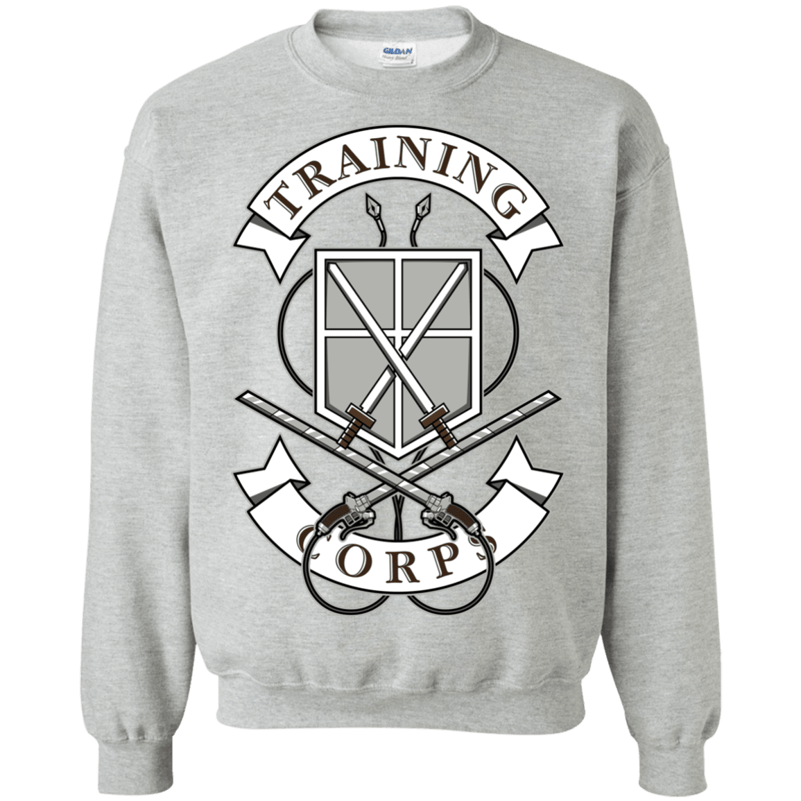 Sweatshirts Sport Grey / S AoT Training Corps Crewneck Sweatshirt