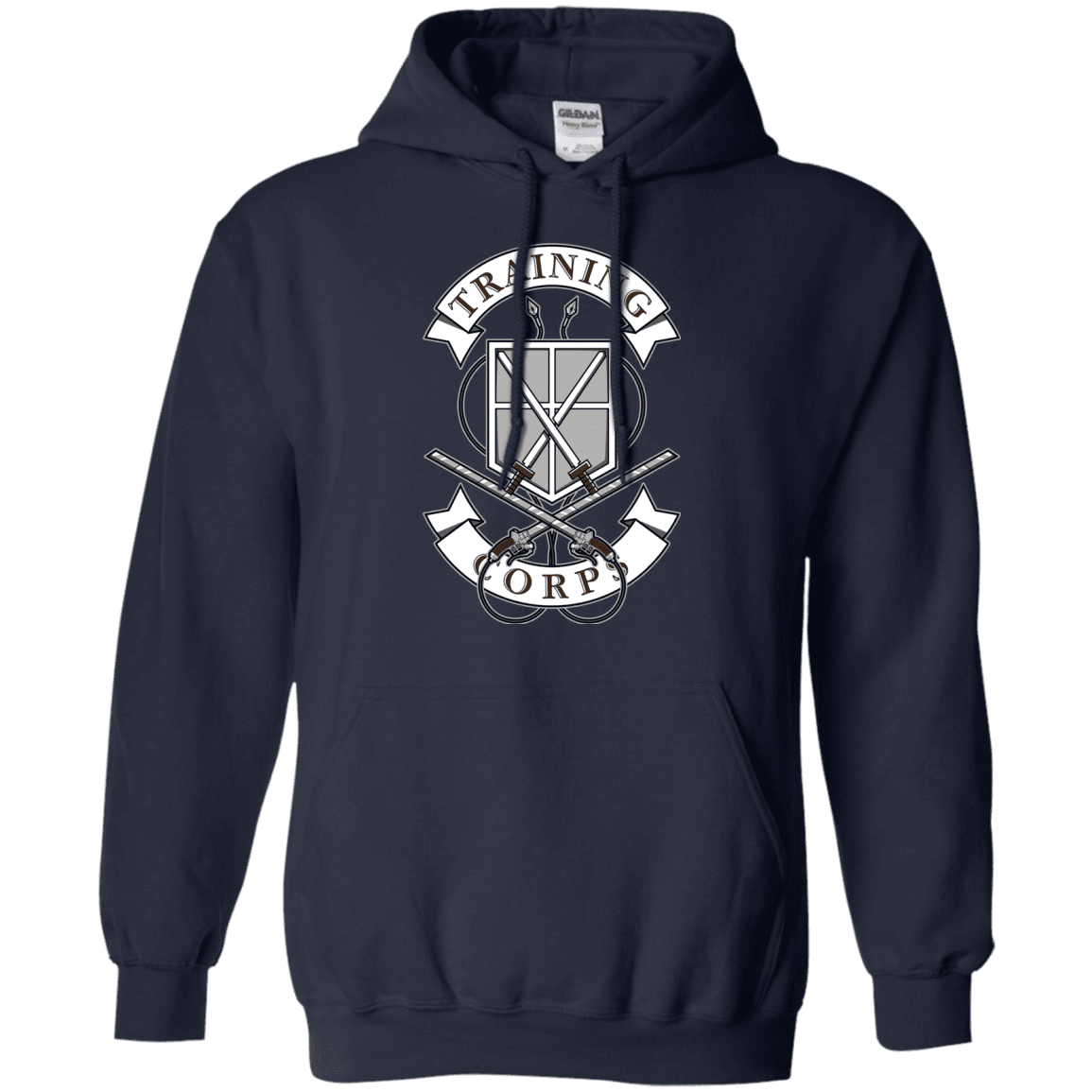 Sweatshirts Navy / S AoT Training Corps Pullover Hoodie