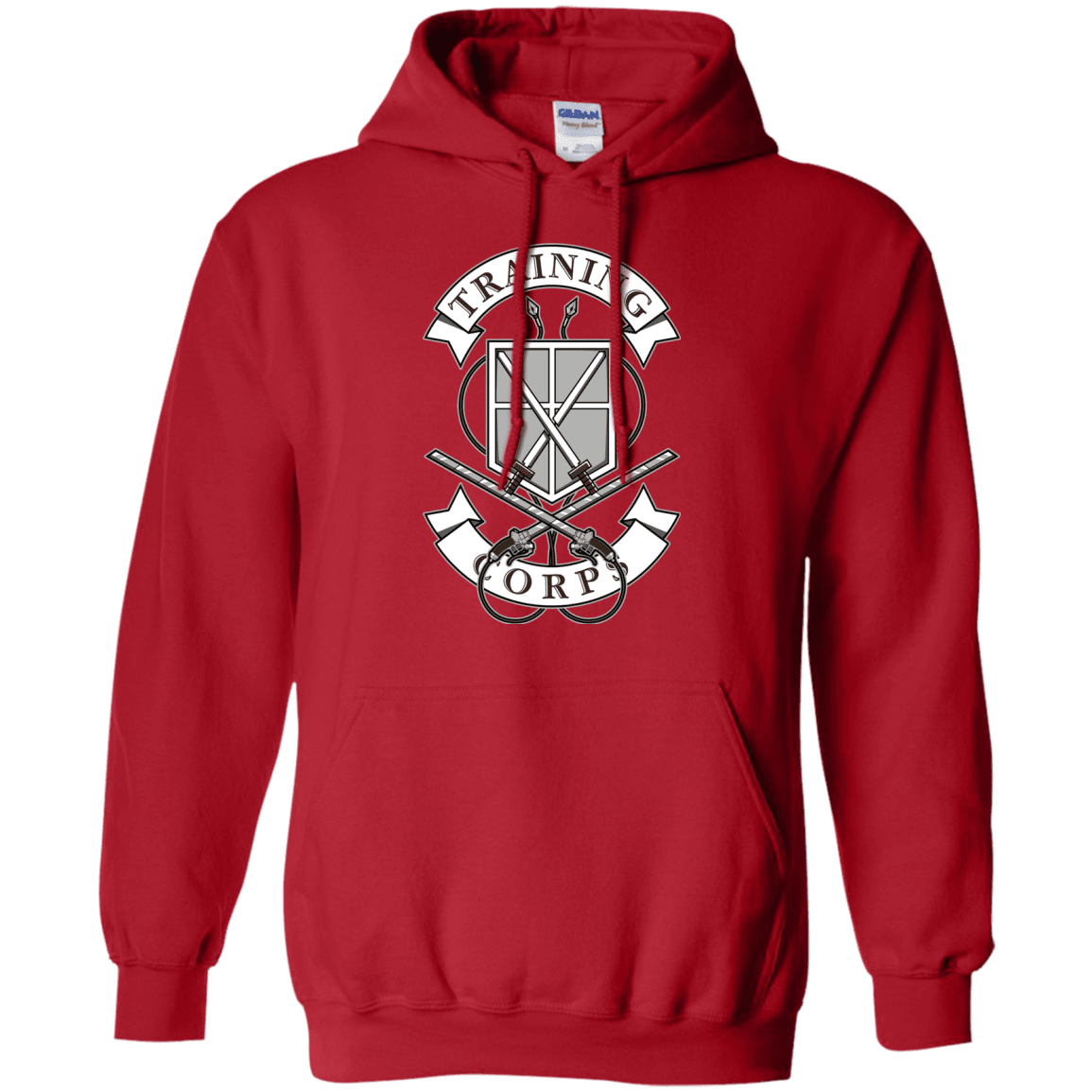 Sweatshirts Red / S AoT Training Corps Pullover Hoodie