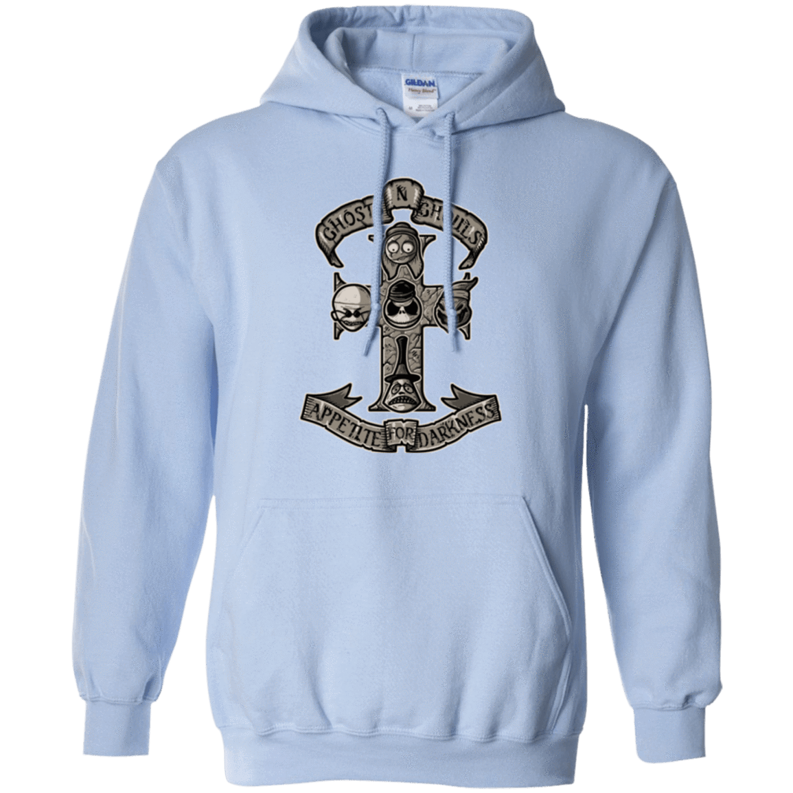 Sweatshirts Light Blue / Small APPETITE FOR DARKNESS Pullover Hoodie