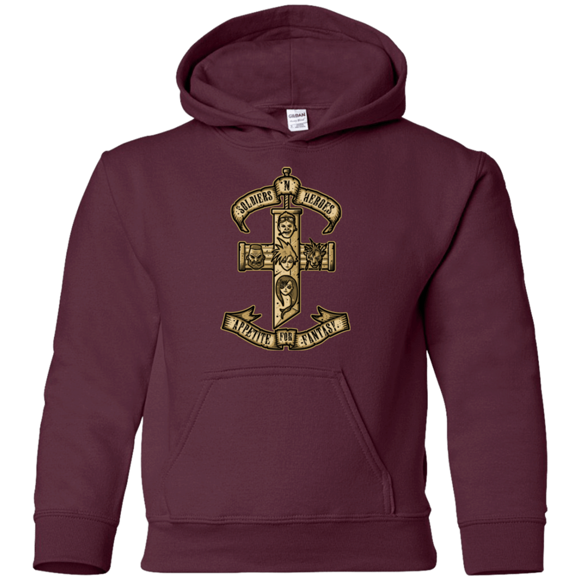 Sweatshirts Maroon / YS APPETITE FOR FANTASY Youth Hoodie