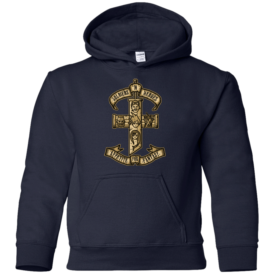 Sweatshirts Navy / YS APPETITE FOR FANTASY Youth Hoodie