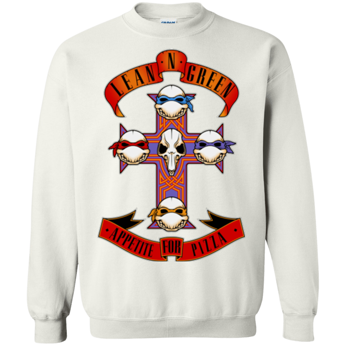 Sweatshirts White / Small APPETITE FOR PIZZA Crewneck Sweatshirt
