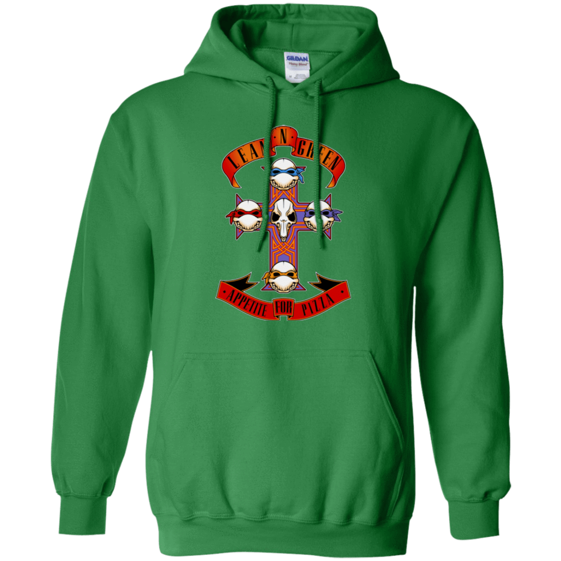 Sweatshirts Irish Green / Small APPETITE FOR PIZZA Pullover Hoodie