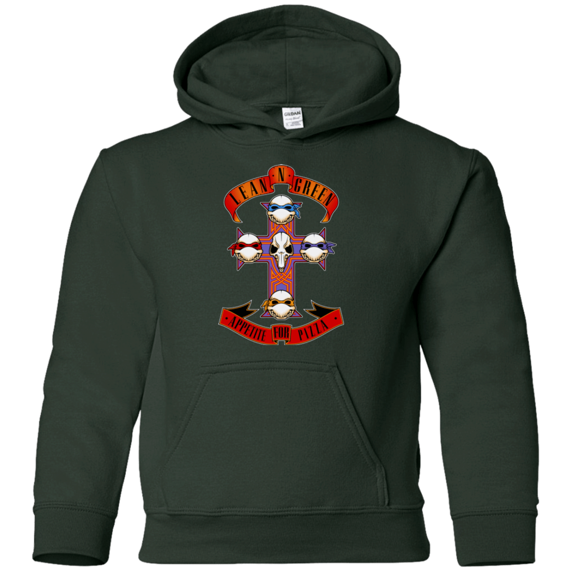Sweatshirts Forest Green / YS APPETITE FOR PIZZA Youth Hoodie