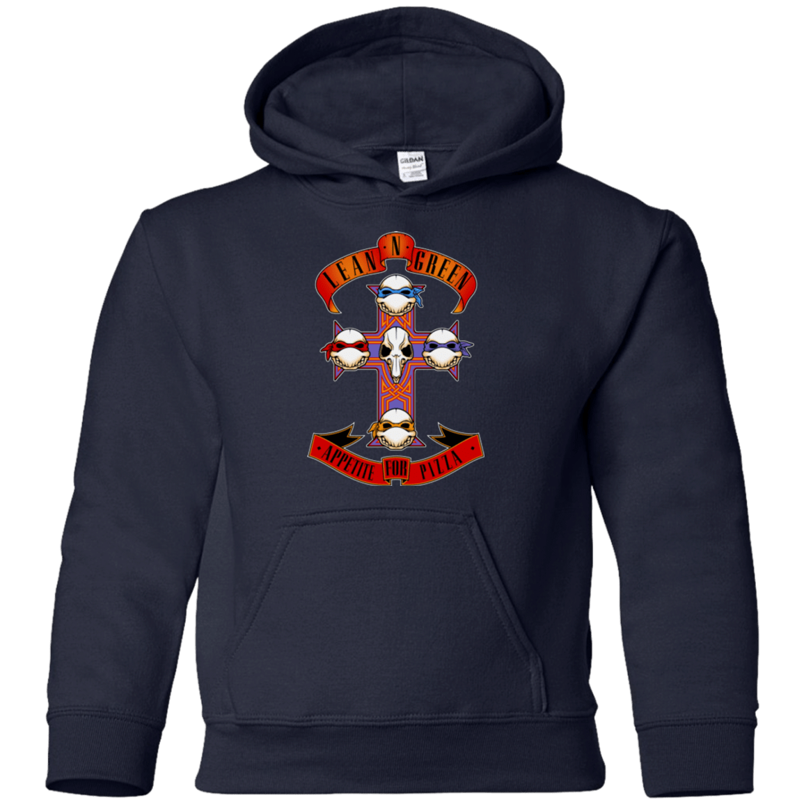 Sweatshirts Navy / YS APPETITE FOR PIZZA Youth Hoodie