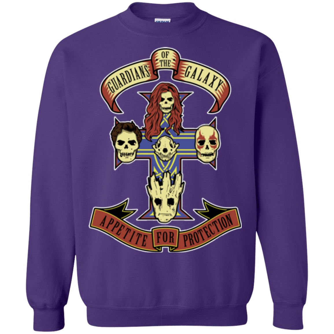 Sweatshirts Purple / Small Appetite for Protection Crewneck Sweatshirt
