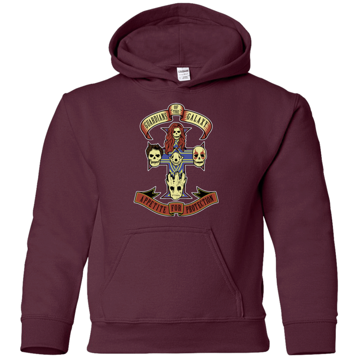 Sweatshirts Maroon / YS Appetite for Protection Youth Hoodie