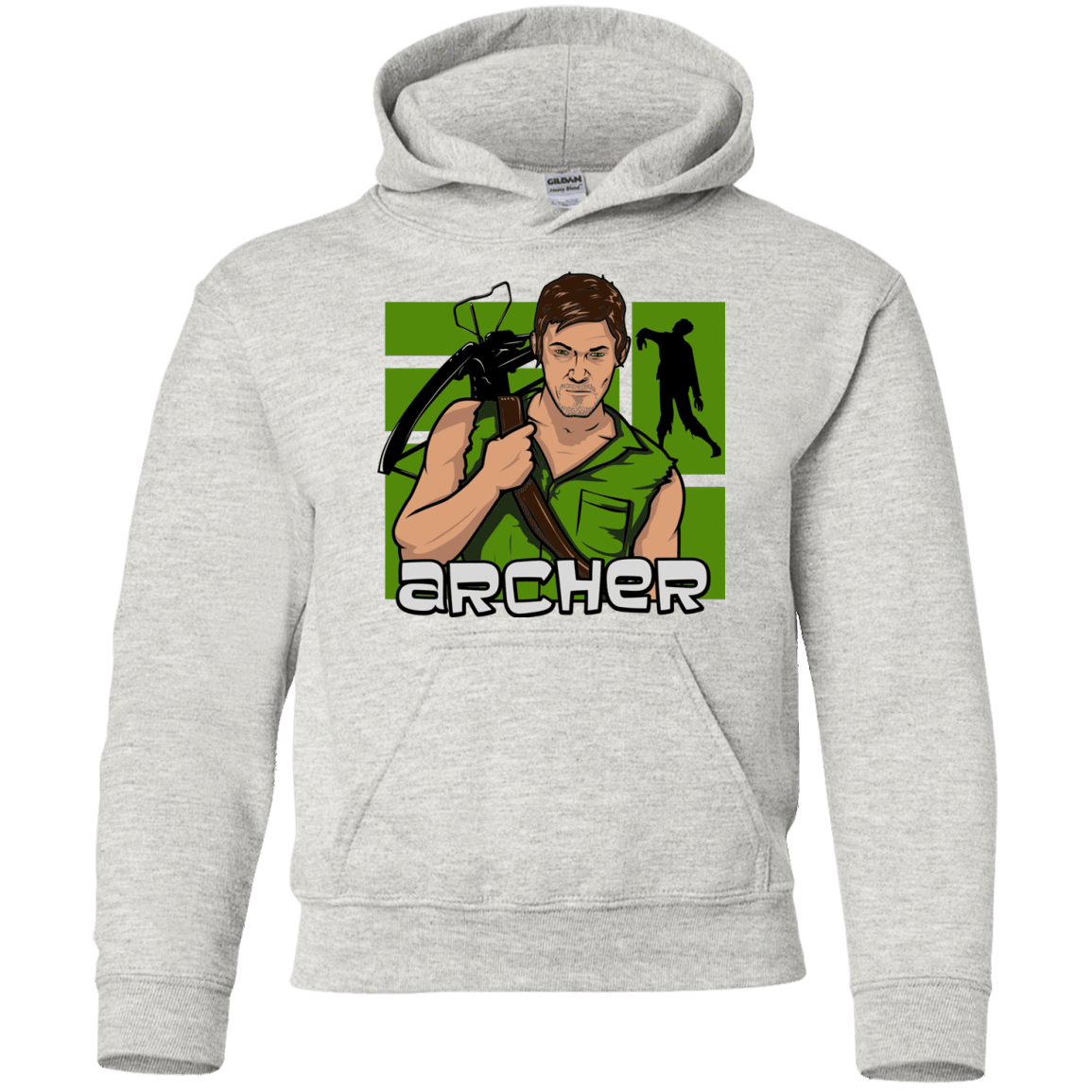 Sweatshirts Ash / YS Archer Youth Hoodie