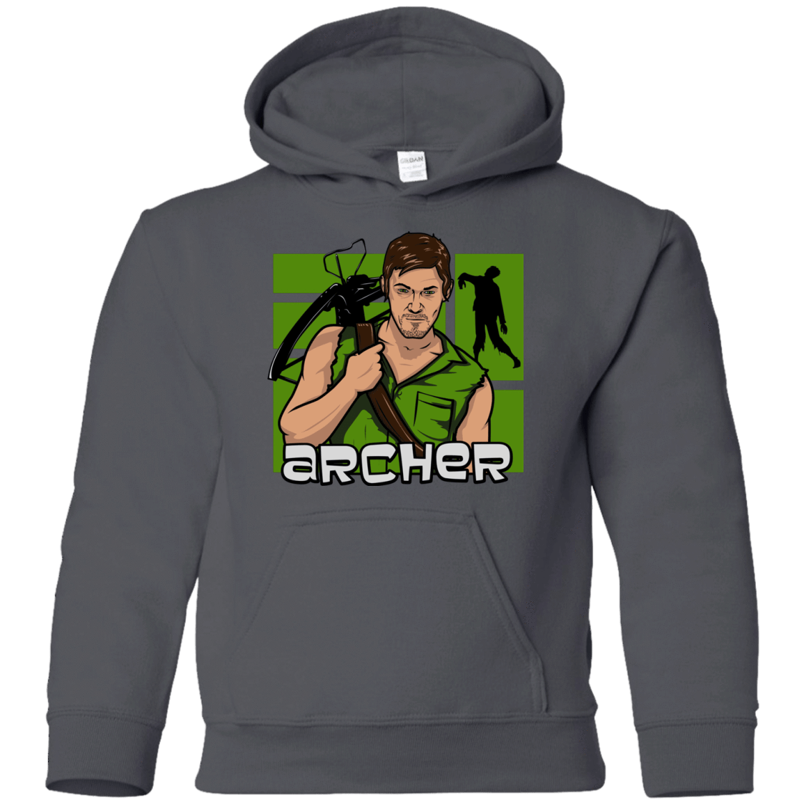 Sweatshirts Charcoal / YS Archer Youth Hoodie