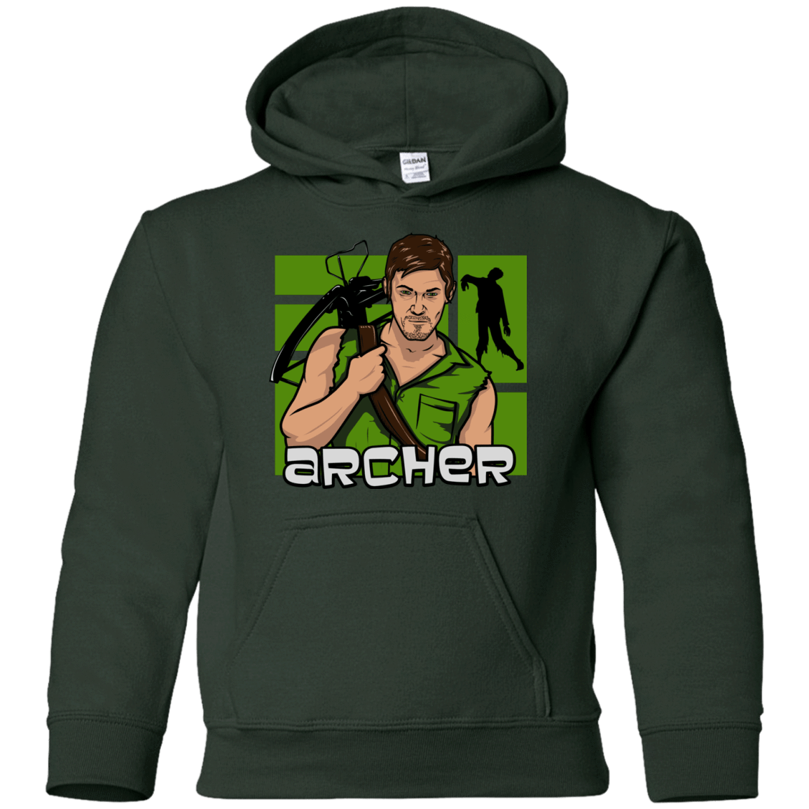 Sweatshirts Forest Green / YS Archer Youth Hoodie