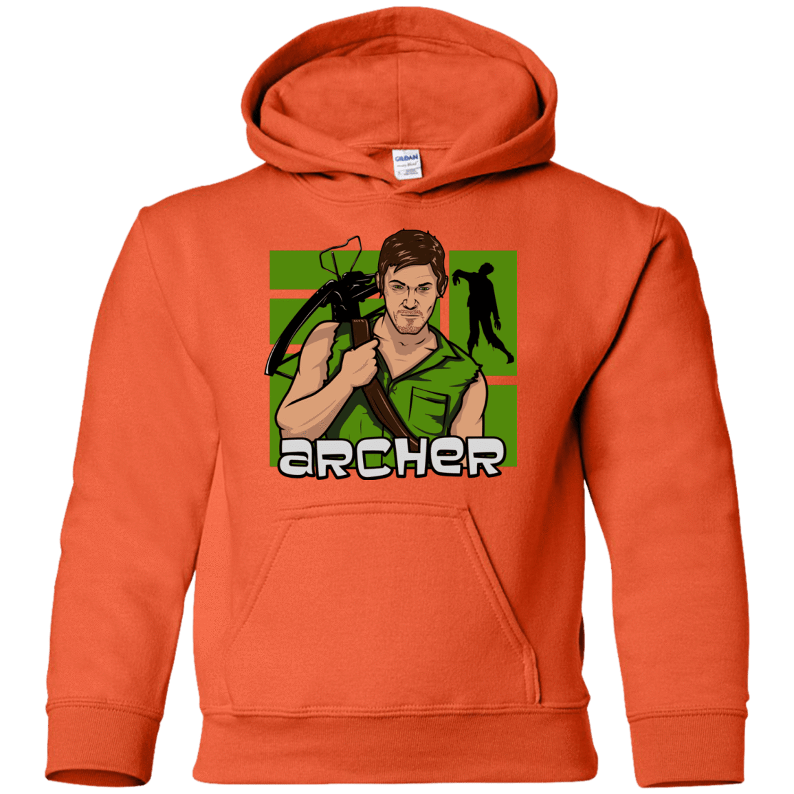 Sweatshirts Orange / YS Archer Youth Hoodie