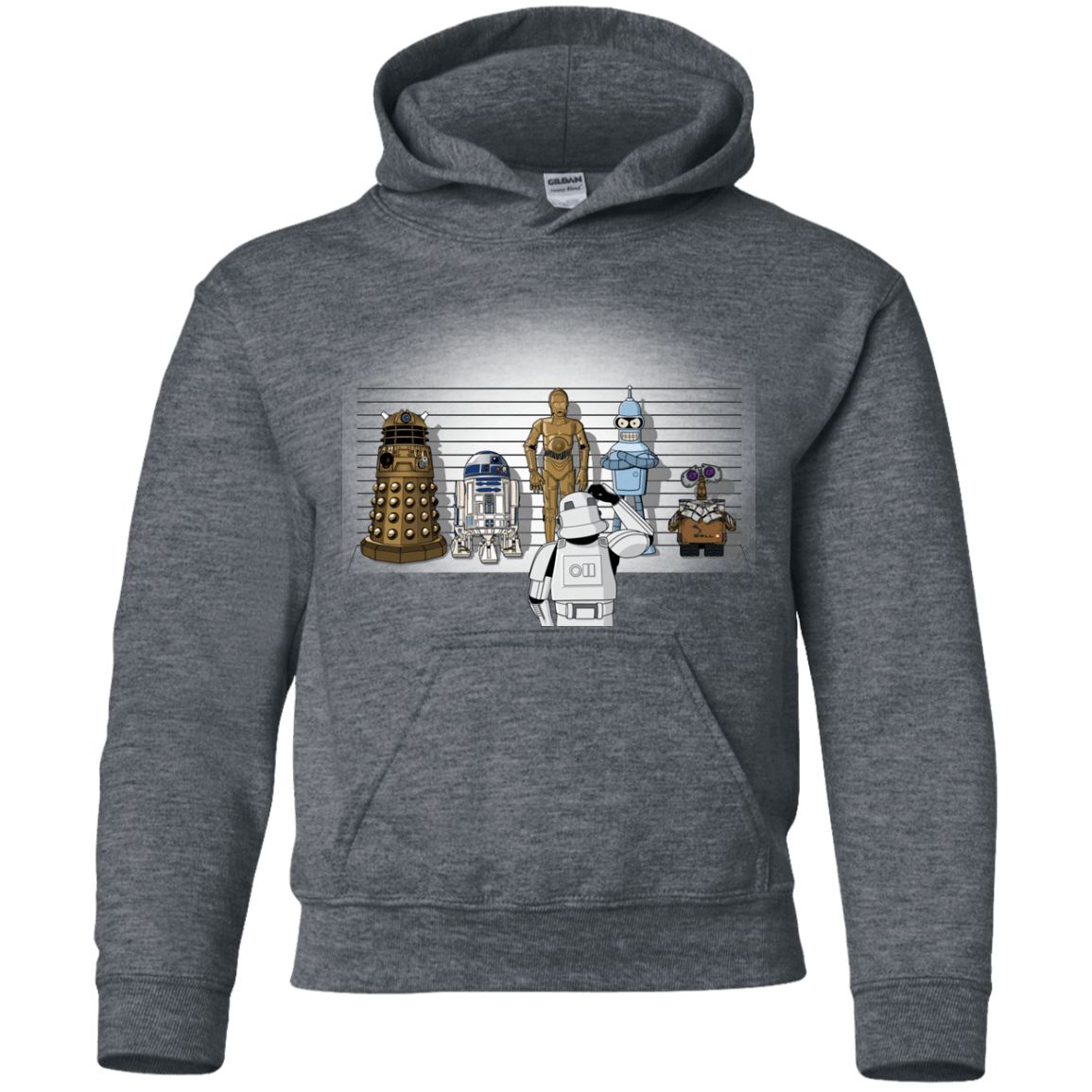 Sweatshirts Dark Heather / YS Are These Droids Youth Hoodie