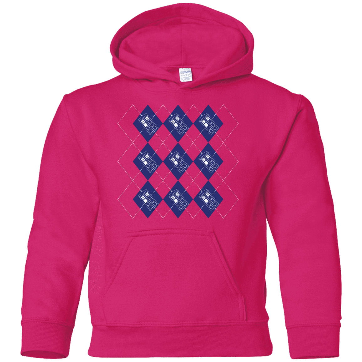 Sweatshirts Heliconia / YS Argyle Tardis Youth Hoodie