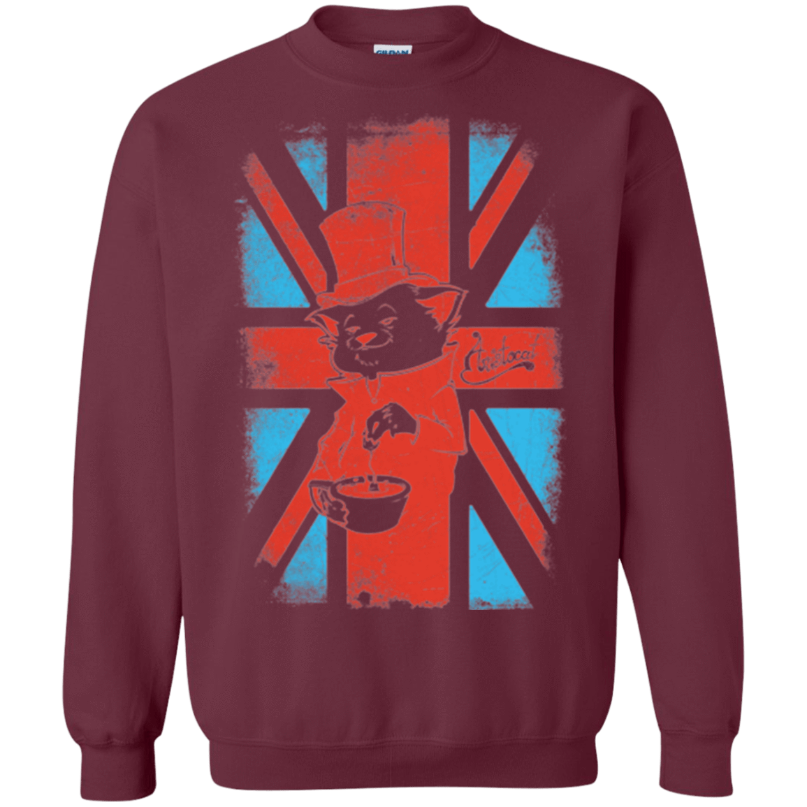 Sweatshirts Maroon / Small Aristocat Crewneck Sweatshirt