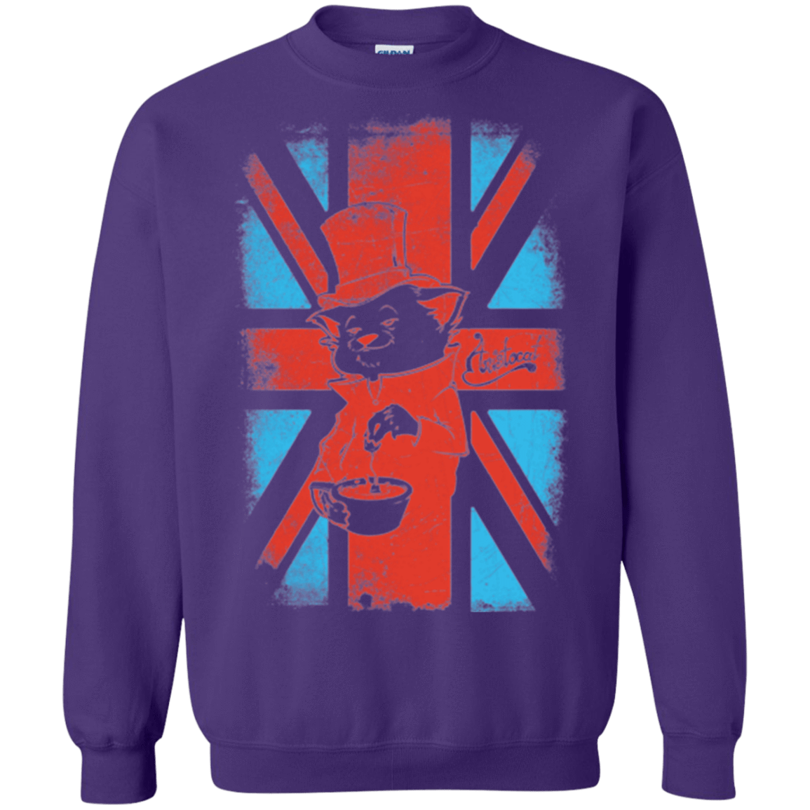 Sweatshirts Purple / Small Aristocat Crewneck Sweatshirt