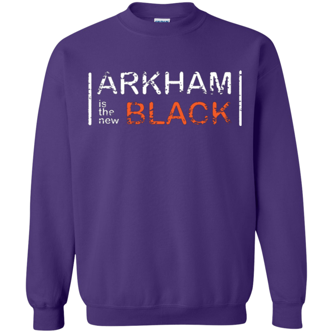 Sweatshirts Purple / Small Arkham Black Crewneck Sweatshirt