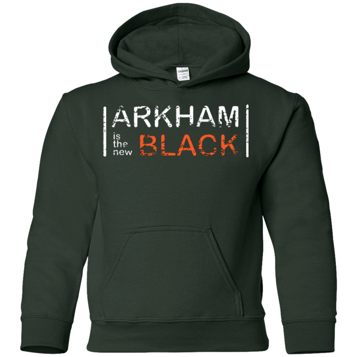 Sweatshirts Forest Green / YS Arkham Black Youth Hoodie