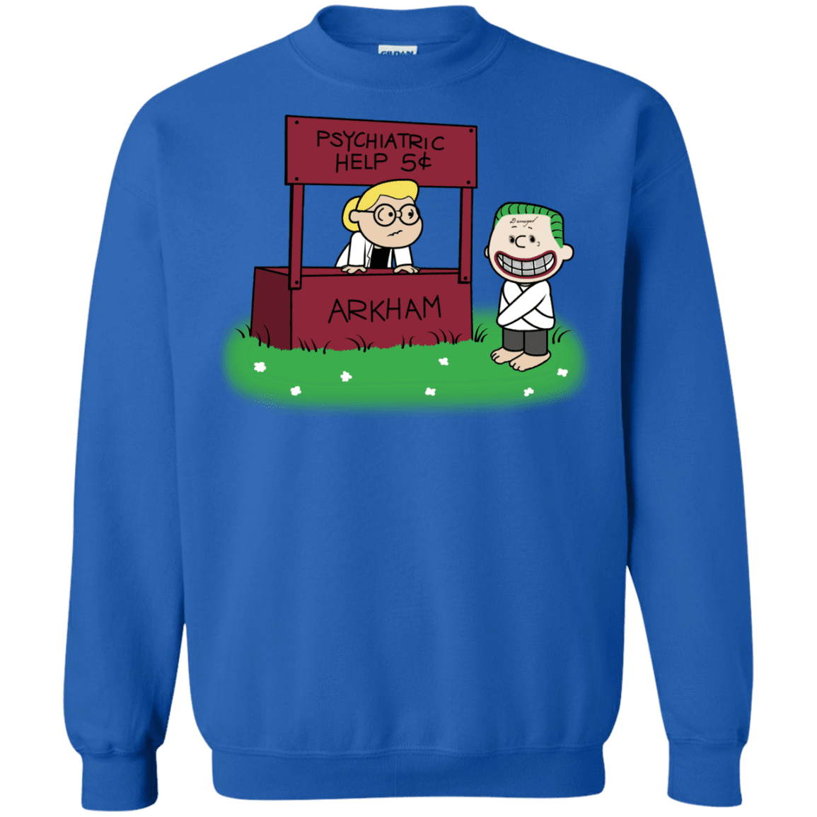 Sweatshirts Royal / Small Arkham Help Crewneck Sweatshirt