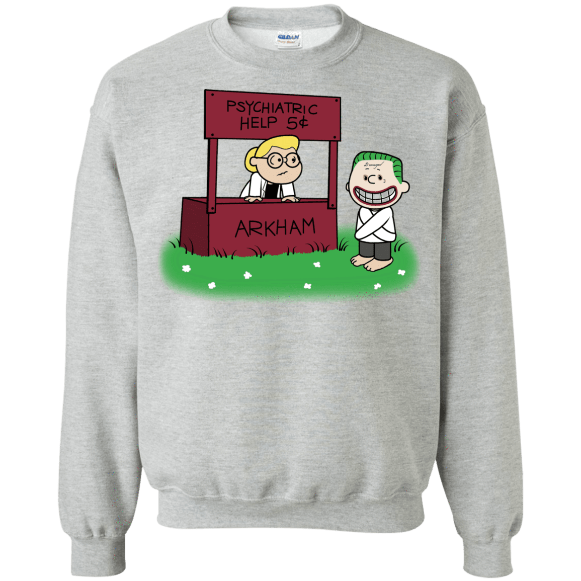 Sweatshirts Sport Grey / Small Arkham Help Crewneck Sweatshirt