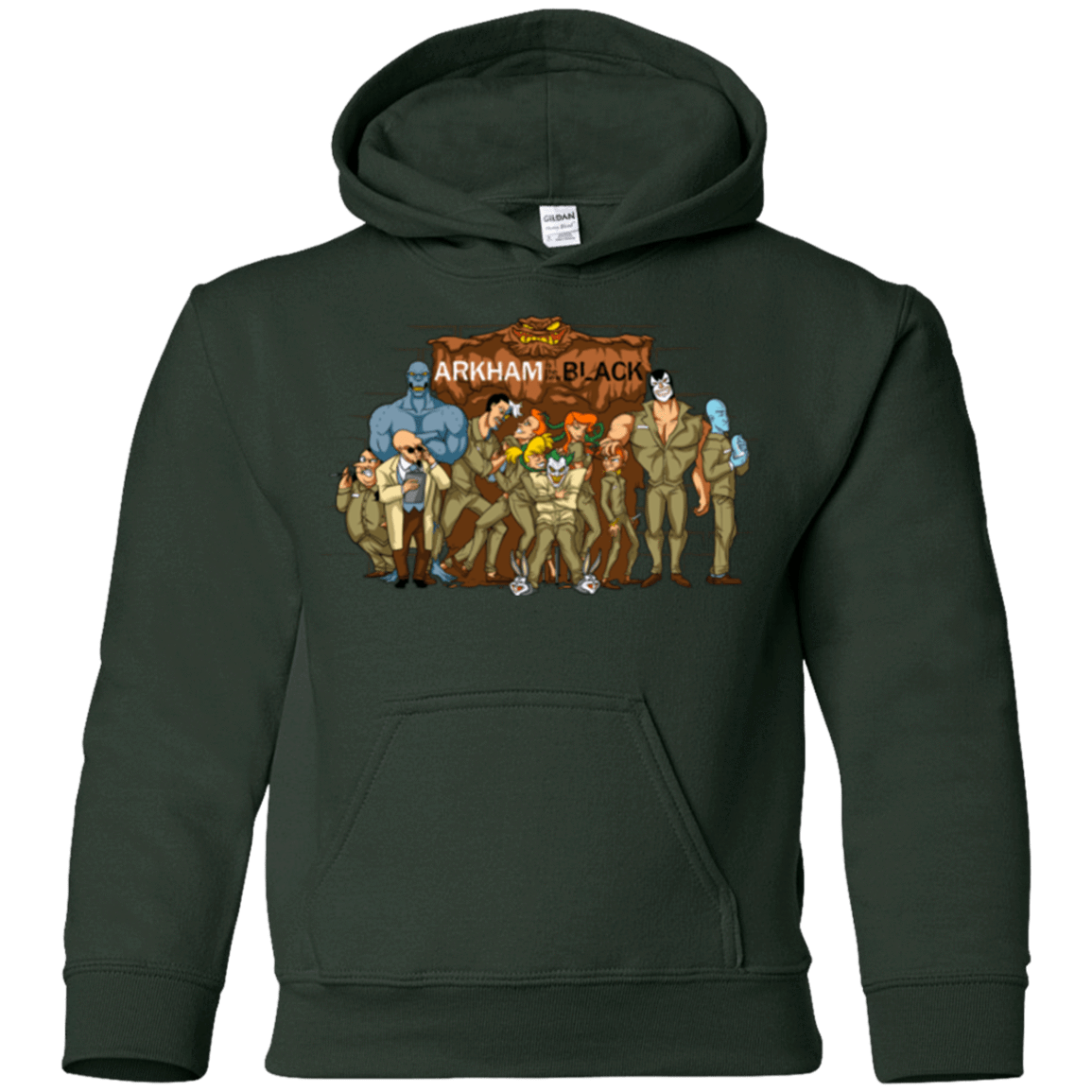 Sweatshirts Forest Green / YS ARKHAM is the new Black Youth Hoodie