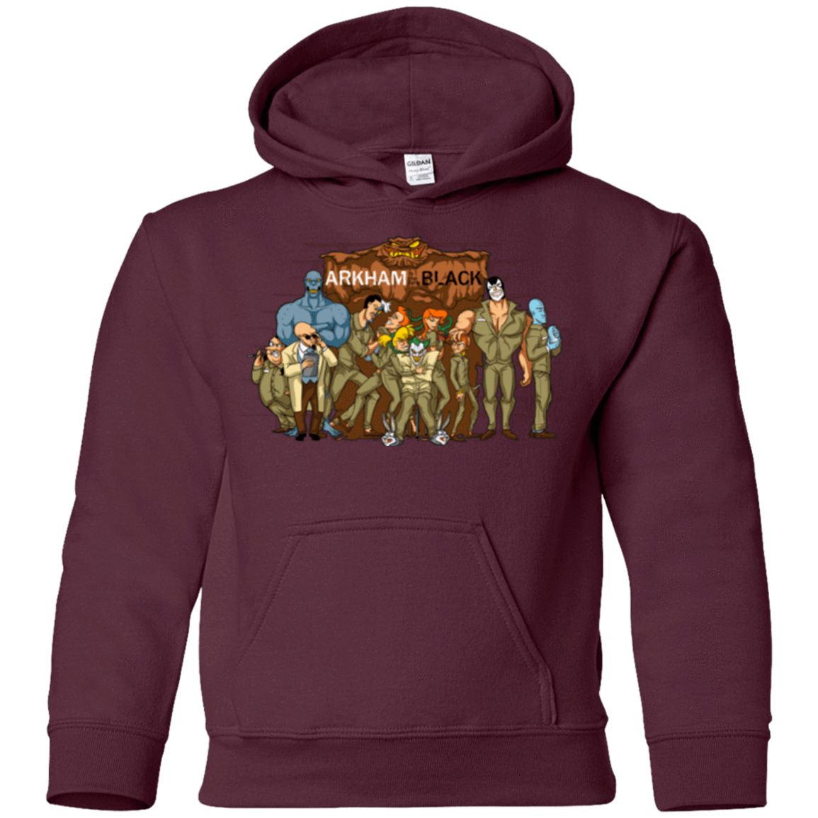 Sweatshirts Maroon / YS ARKHAM is the new Black Youth Hoodie
