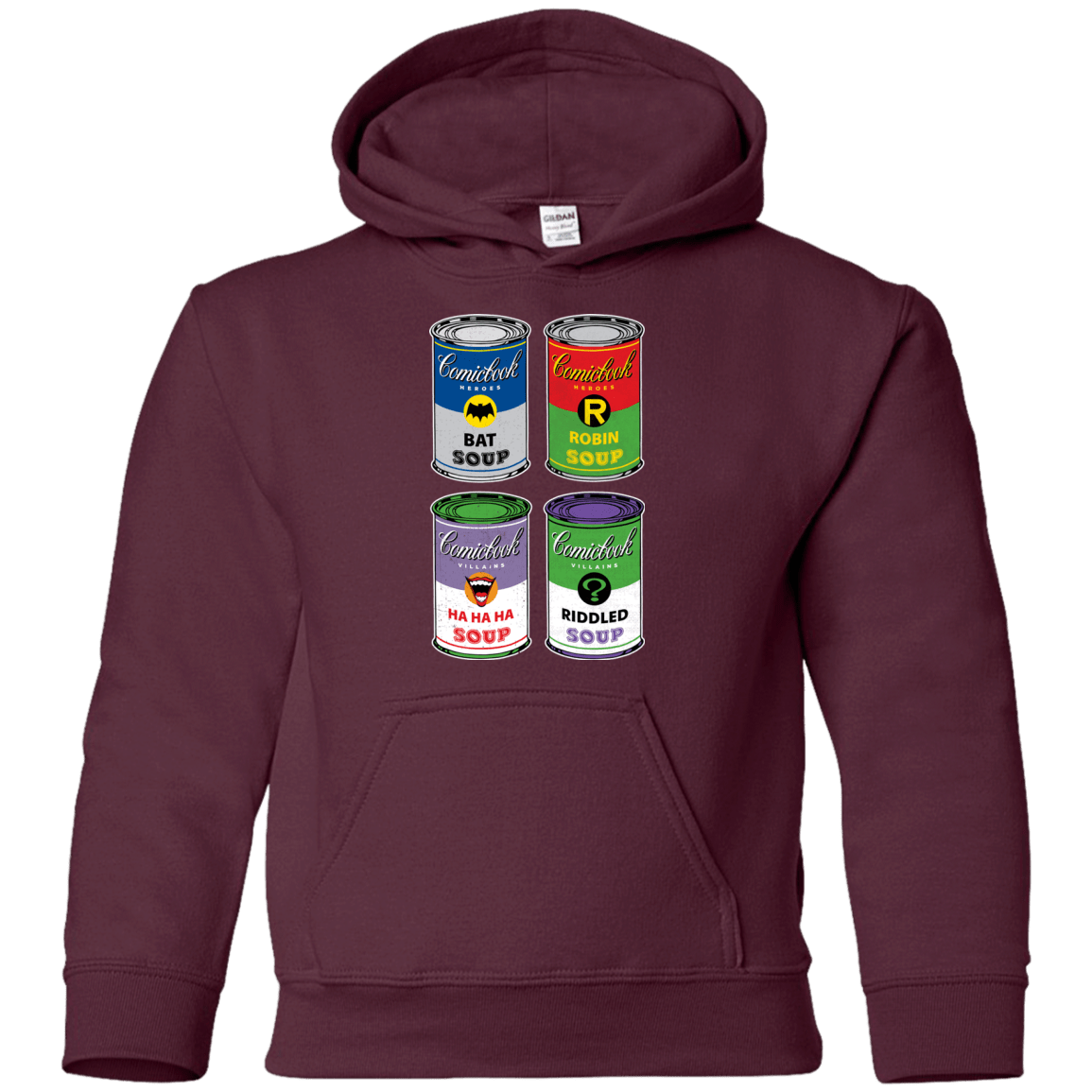 Sweatshirts Maroon / YS Arkham Soup Youth Hoodie