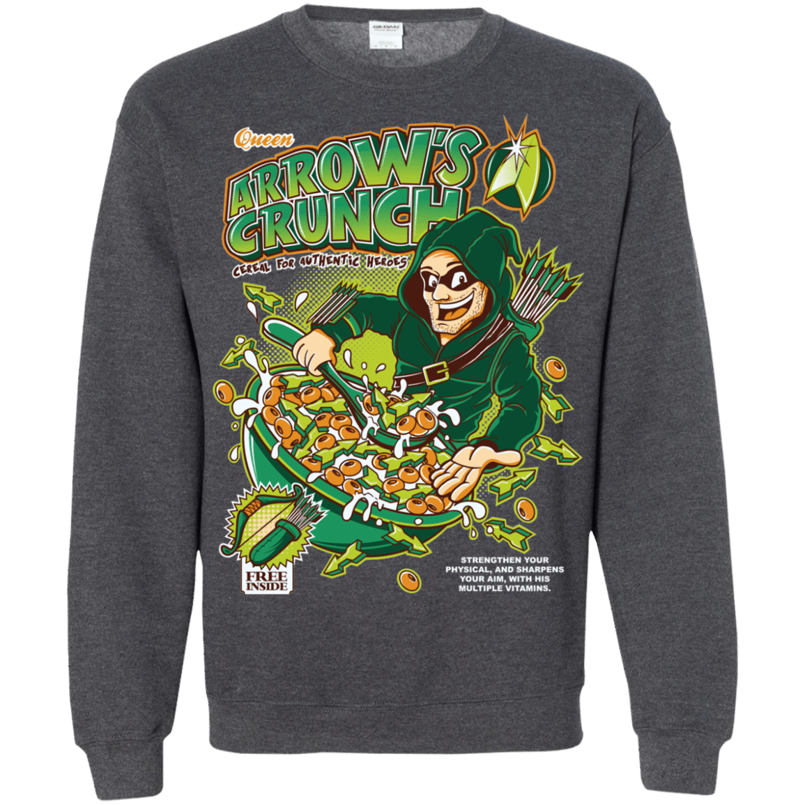 Sweatshirts Dark Heather / S Arrow's Crunch Crewneck Sweatshirt