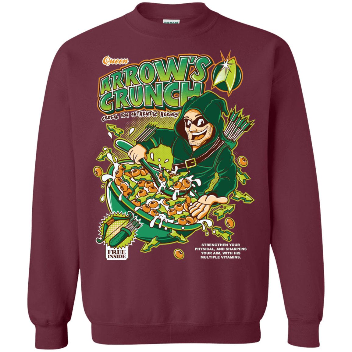 Sweatshirts Maroon / S Arrow's Crunch Crewneck Sweatshirt